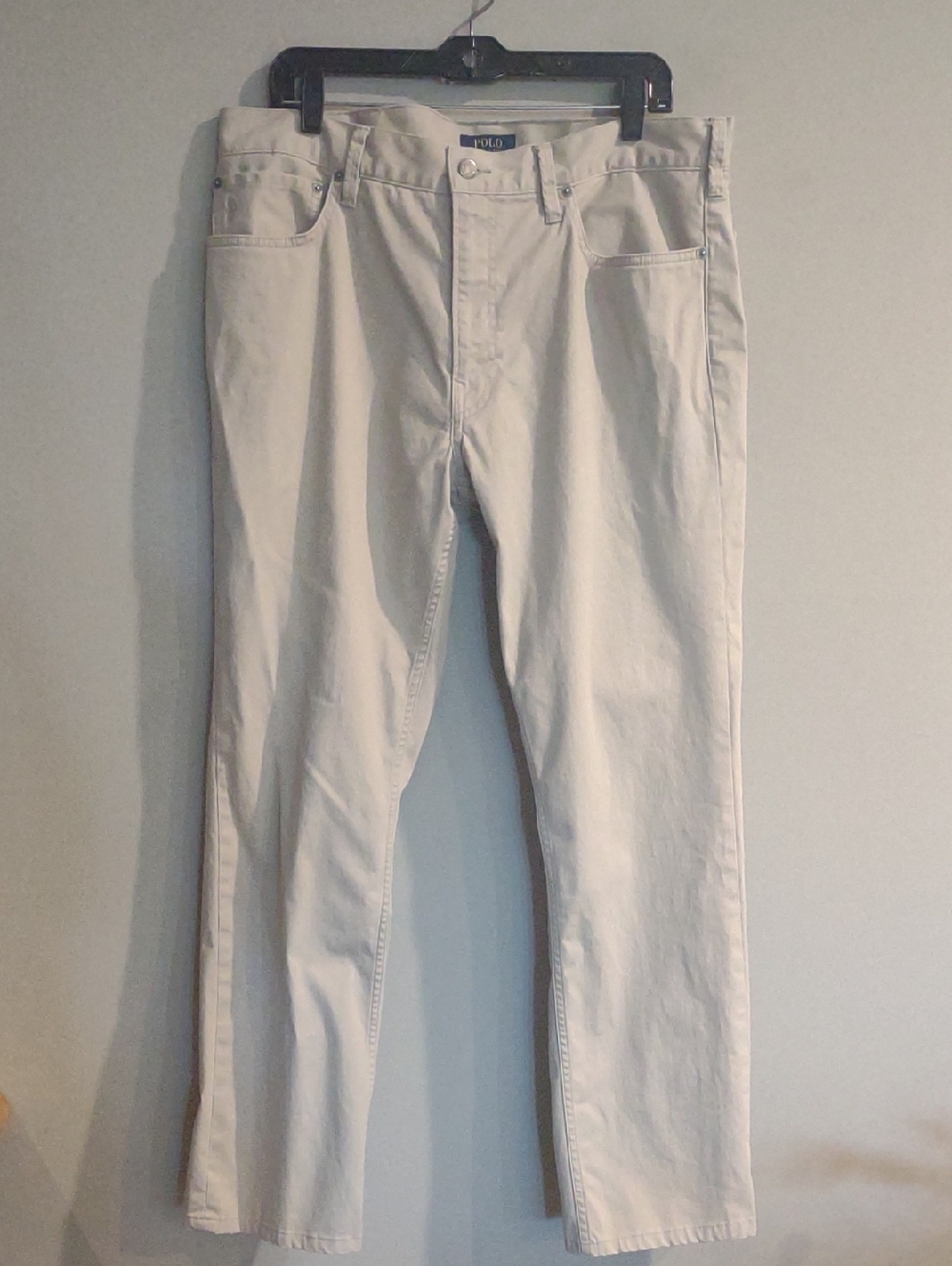 Polo Ralph Lauren Varick Slim Straight Khaki Pants Men's 36/34 Classic Beige